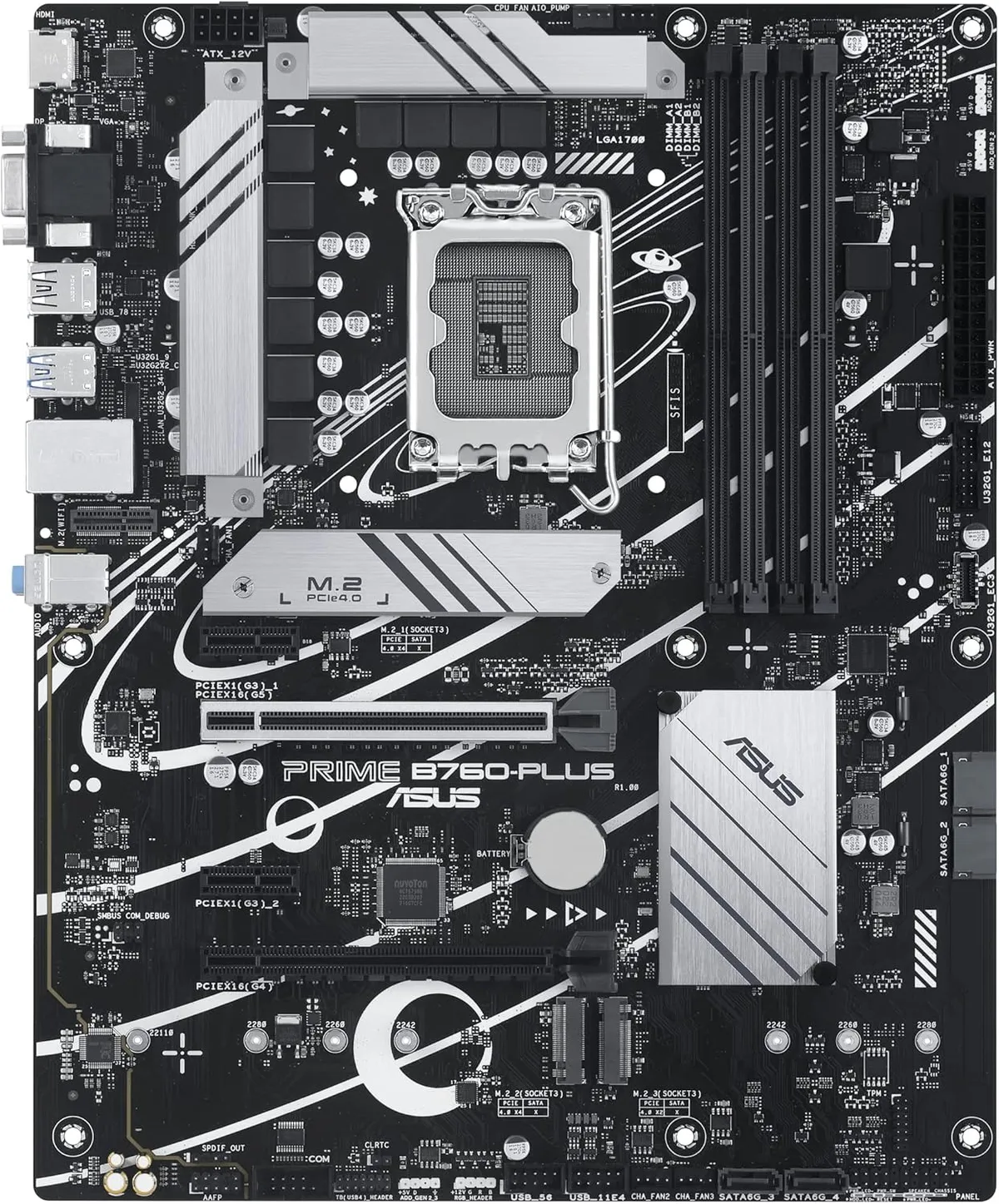 Материнська плата Asus Prime B760-Plus Socket 1700 - мініатюра 2