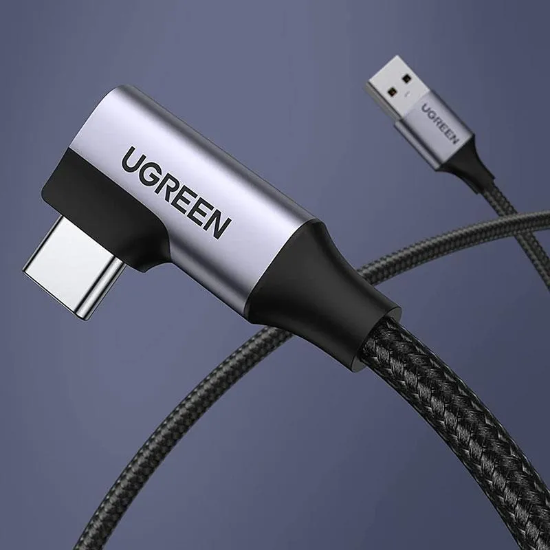 Кабель Ugreen US385 USB - USB-C, 1м, Black (20299) - мініатюра 2