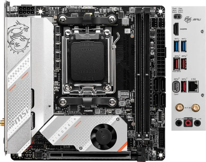 Материнська плата MSI MPG B650I Edge WiFi Socket AM5 - зображення 1