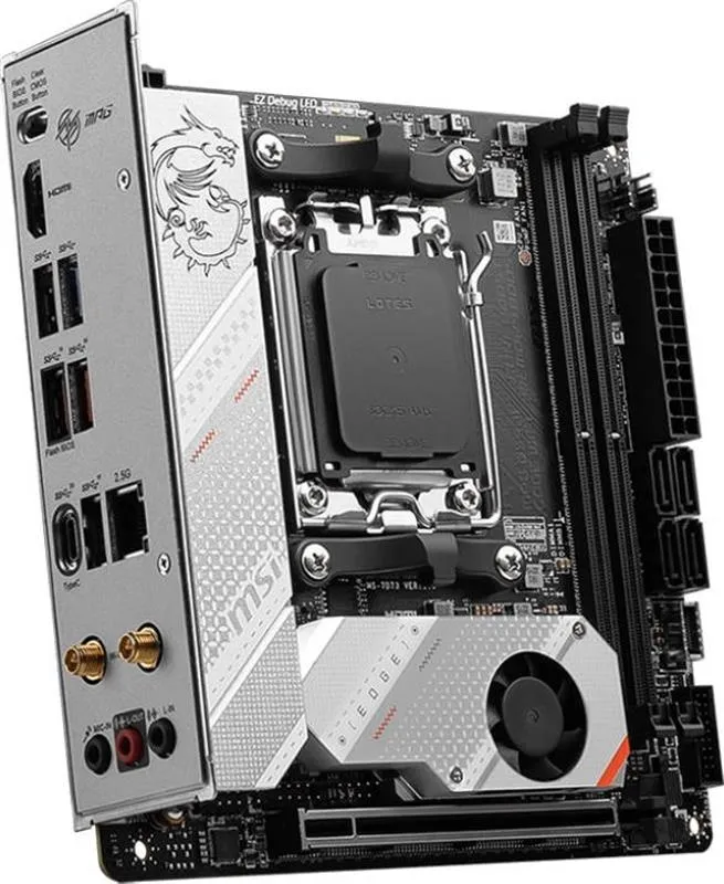 Материнська плата MSI MPG B650I Edge WiFi Socket AM5 - мініатюра 3