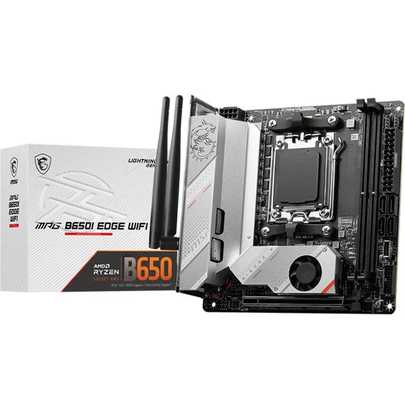 Материнська плата MSI MPG B650I Edge WiFi Socket AM5 - мініатюра 6
