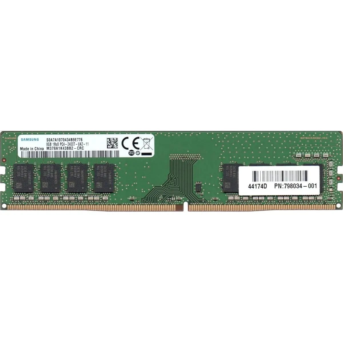 Модуль пам`ятi DDR4 8GB/2400 Samsung (M378A1K43BB2-CRC) - мініатюра 3