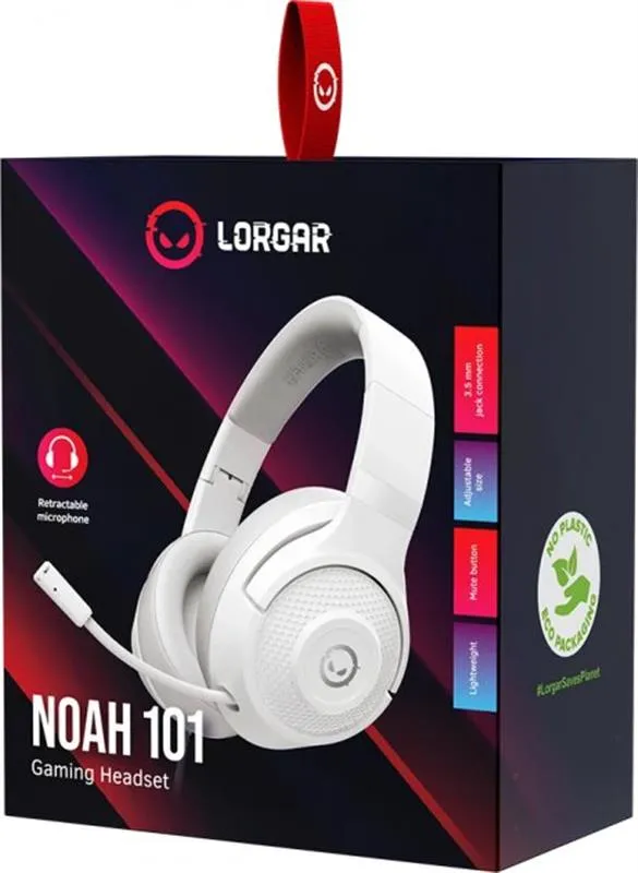 Гарнітура Canyon Lorgar Noah 101 Gaming 3.5 мм White (LRG-GHS101W) - мініатюра 6