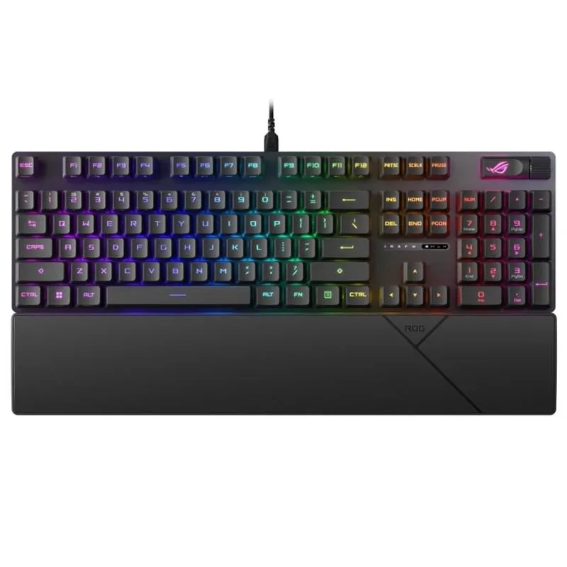 Клавіатура Asus ROG Strix Scope II RX Red EN/UK RGB Black (90MP0350-BKMA00) - зображення 1