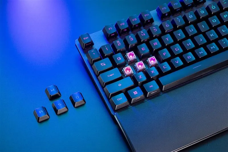 Клавіатура Asus ROG Strix Scope II RX Red EN/UK RGB Black (90MP0350-BKMA00) - мініатюра 3