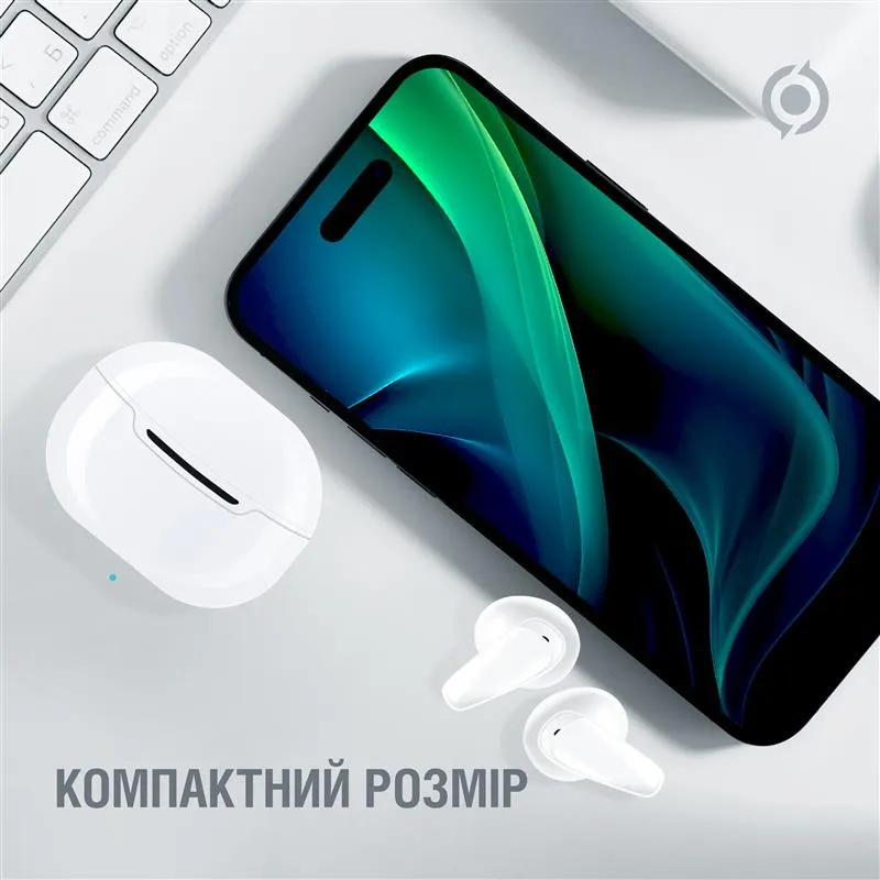 Bluetooth-гарнiтура Piko TWS-MiniJoy White (1283126583421) - мініатюра 7