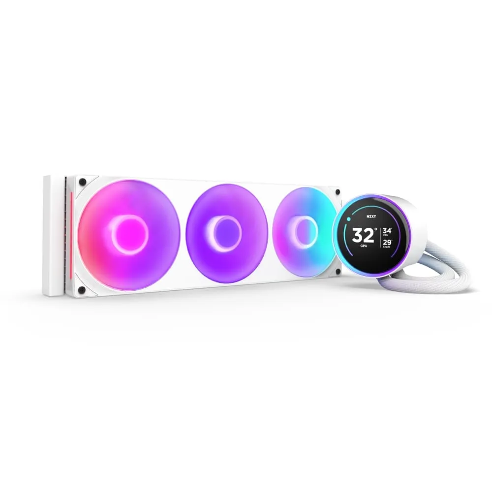 Система водяного охолодження NZXT Kraken Elite 360 RGB White (RL-KR36E-W2) - зображення 1