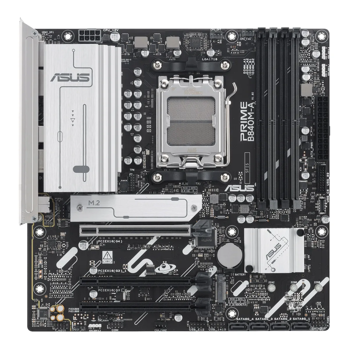 Материнська плата Asus Prime B840M-A-CSM Socket AM5 - мініатюра 2