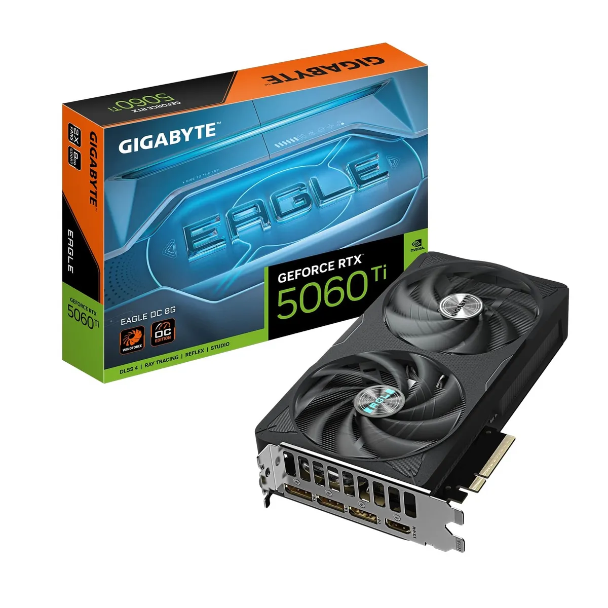 Відеокарта GF RTX 5060 Ti  8GB GDDR7 Eagle OC Gigabyte (GV-N506TEAGLE OC-8GD) - зображення 1