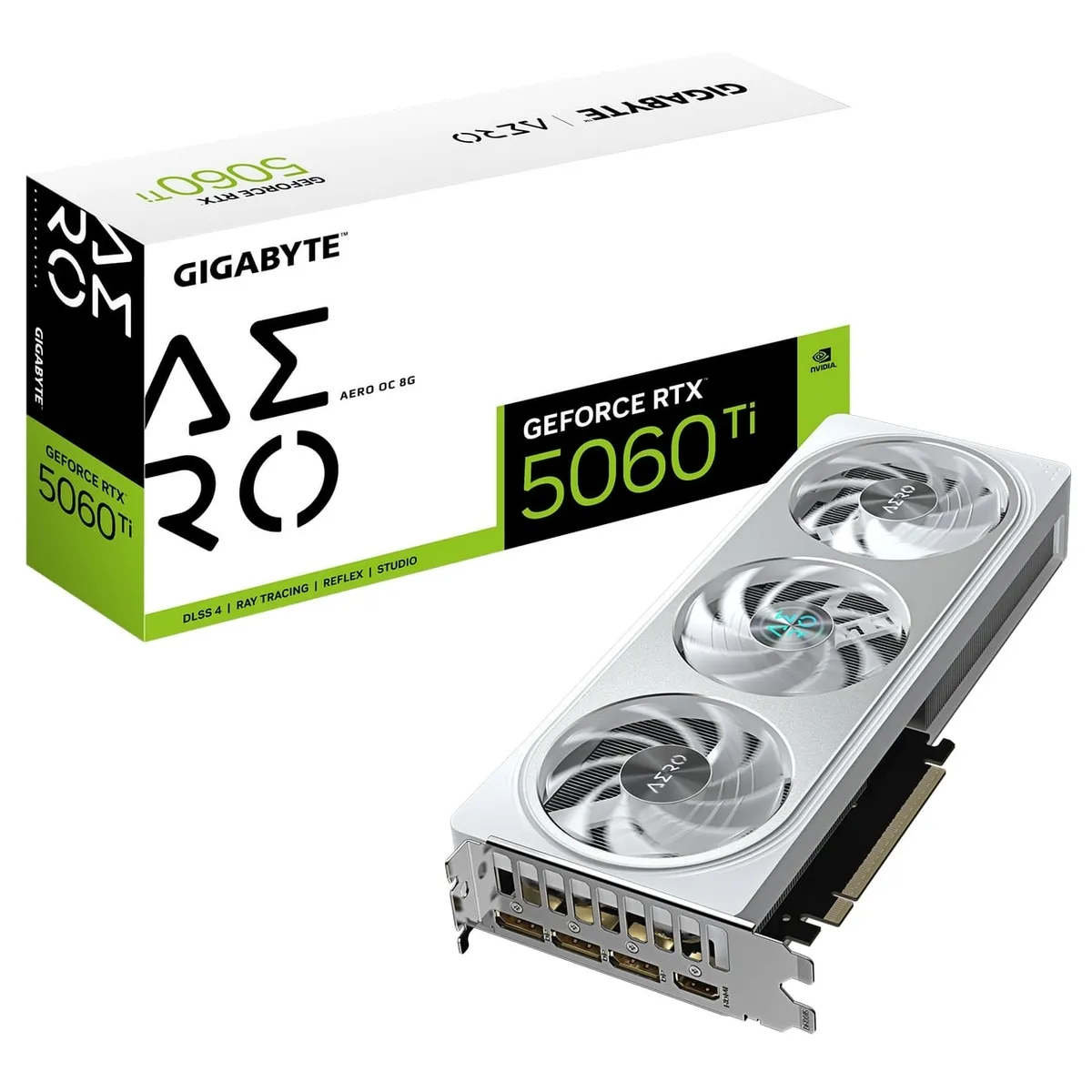 Відеокарта GF RTX 5060 Ti  8GB GDDR7 Aero OC Gigabyte (GV-N506TAERO OC-8GD) - мініатюра 10
