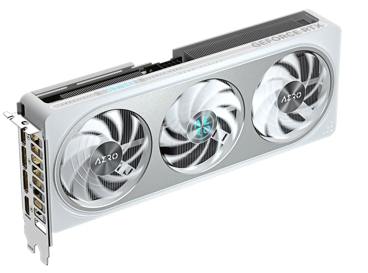 Відеокарта GF RTX 5060 Ti  8GB GDDR7 Aero OC Gigabyte (GV-N506TAERO OC-8GD) - мініатюра 2