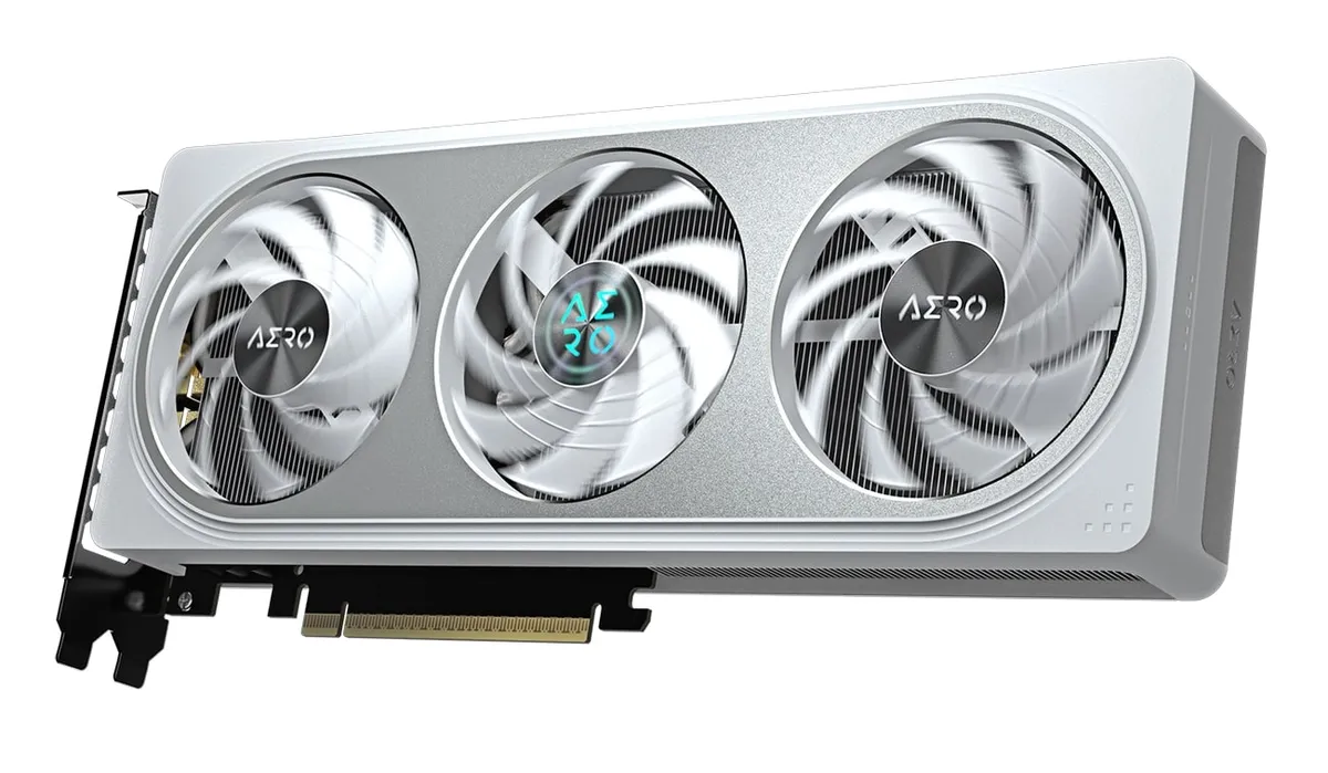 Відеокарта GF RTX 5060 Ti  8GB GDDR7 Aero OC Gigabyte (GV-N506TAERO OC-8GD) - мініатюра 4