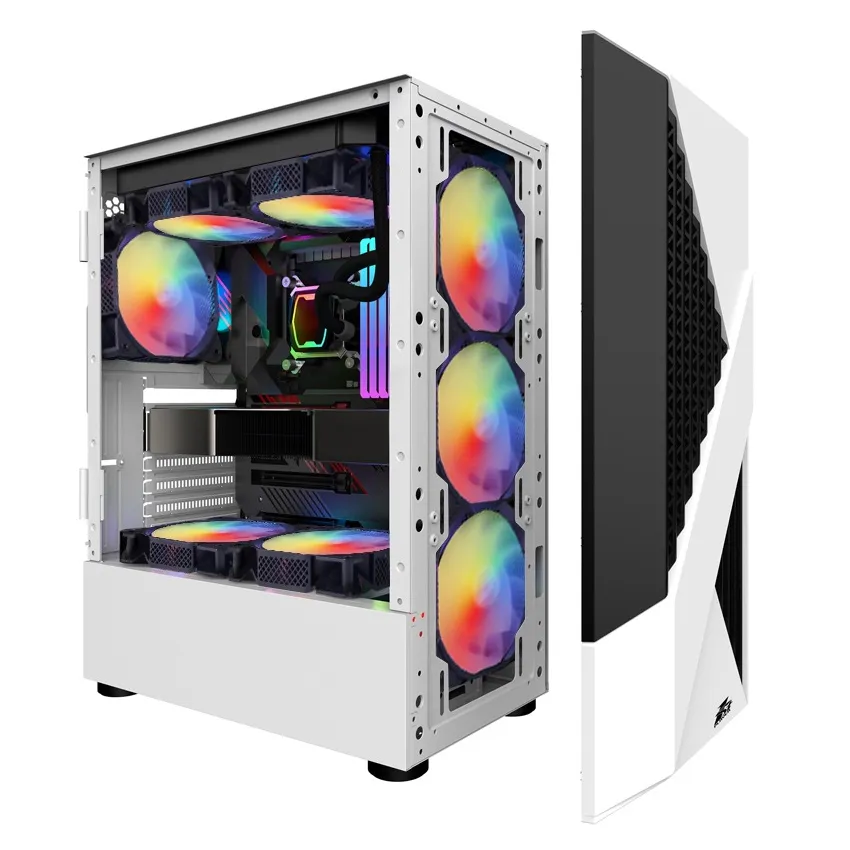 Корпус 1stPlayer F3-A-WH-4F1-PS-600FK-EU White 600W - мініатюра 4