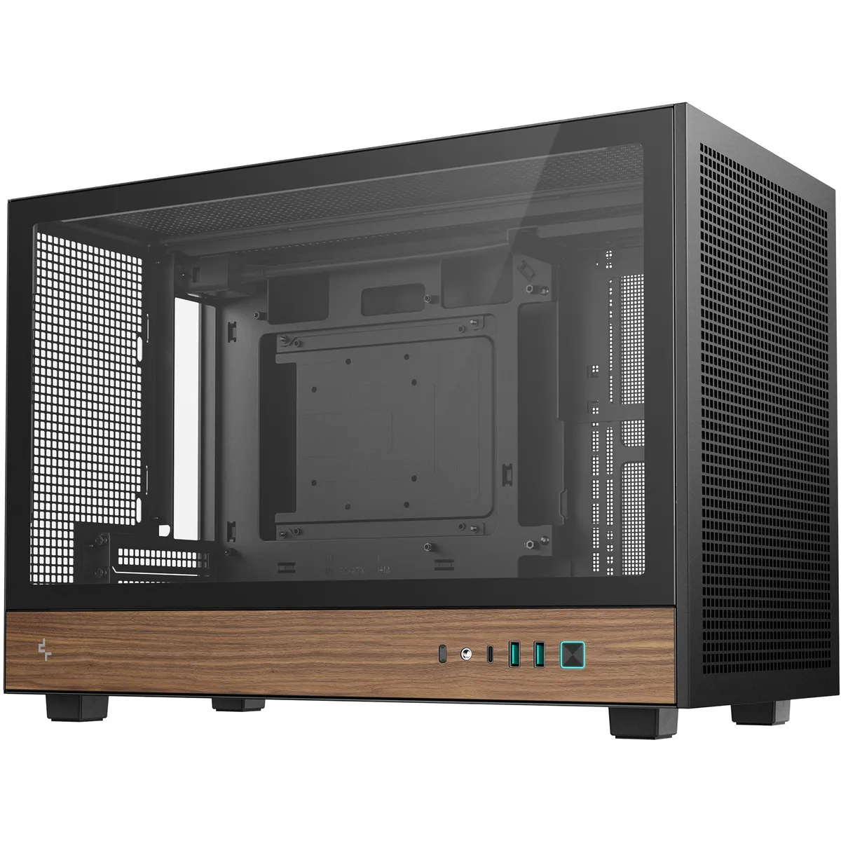 Корпус DeepCool CH260 Wood Black (R-CH260-BKNWM0-G-1) - зображення 1