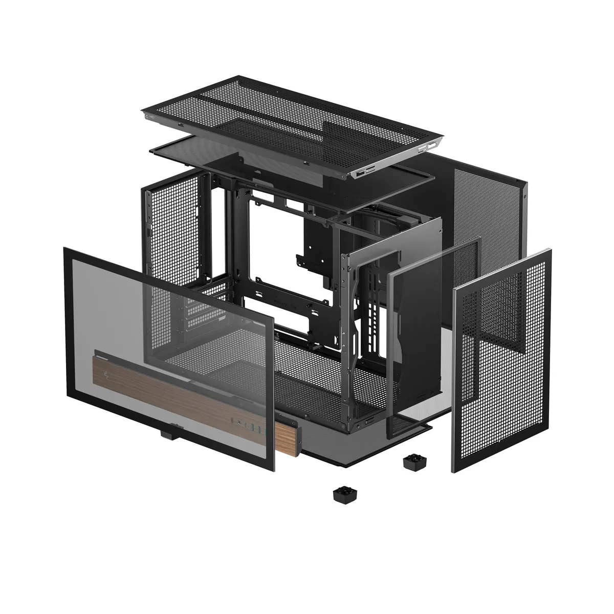 Корпус DeepCool CH260 Wood Black (R-CH260-BKNWM0-G-1) - мініатюра 2