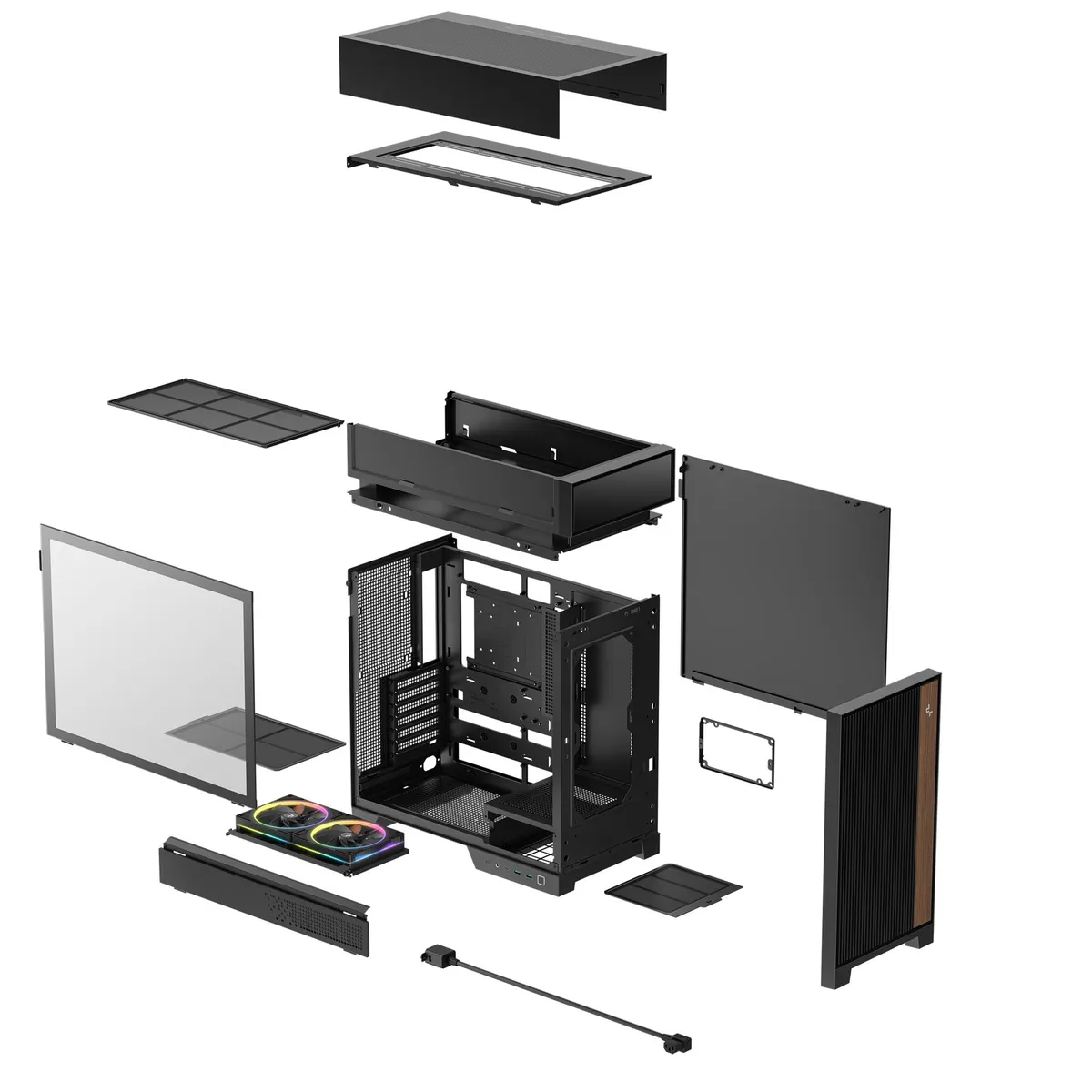 Корпус DeepCool CL660 Black (R-CL660-BKNNA0-G-1) - мініатюра 5