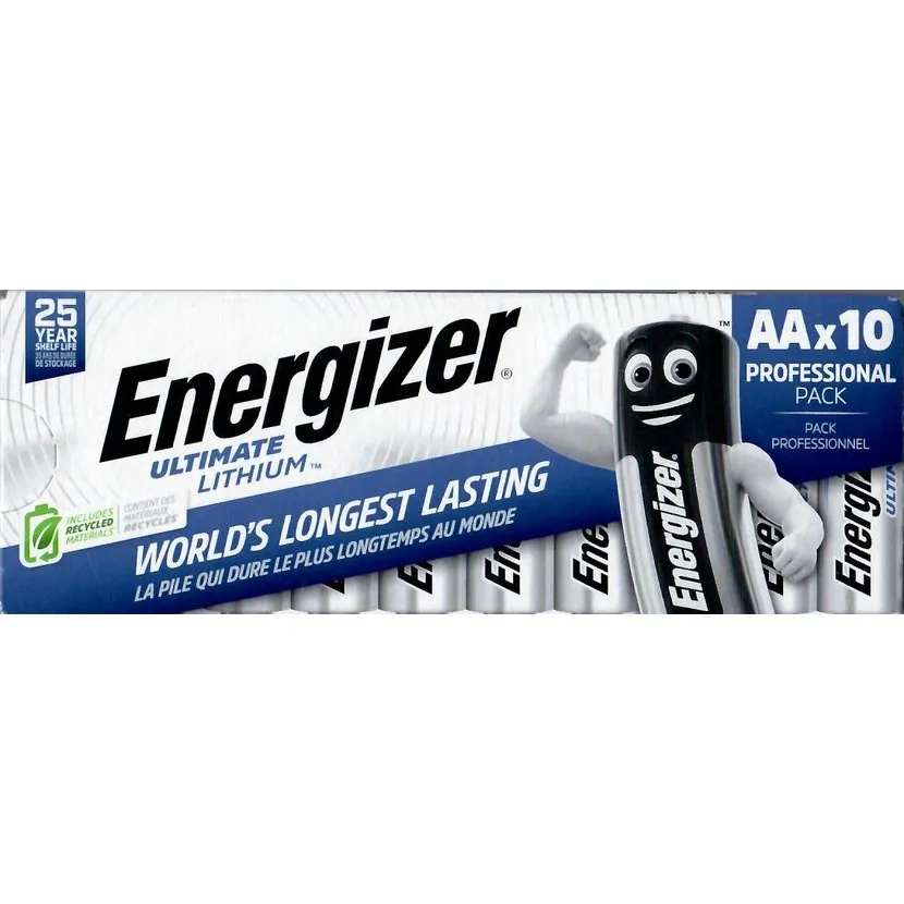 Батарейка Energizer Ultimate Lithium L91 AA 10шт - зображення 1