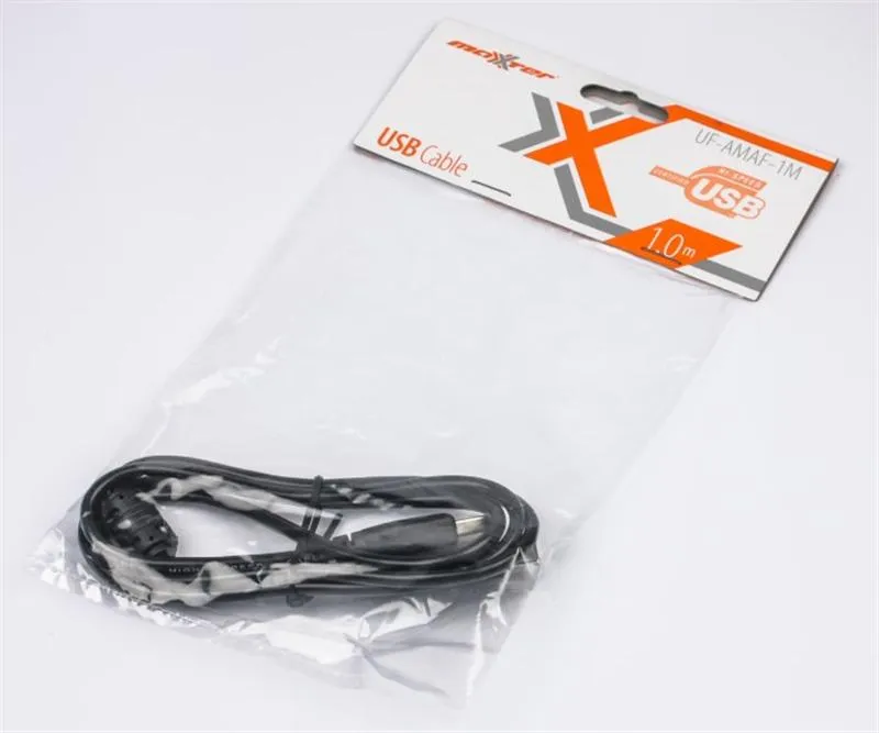 Кабель Maxxter (UF-AMAF-6) USB 2.0 AM - USB 2.0 AF, 1.8м, феритовий фільтр - мініатюра 2