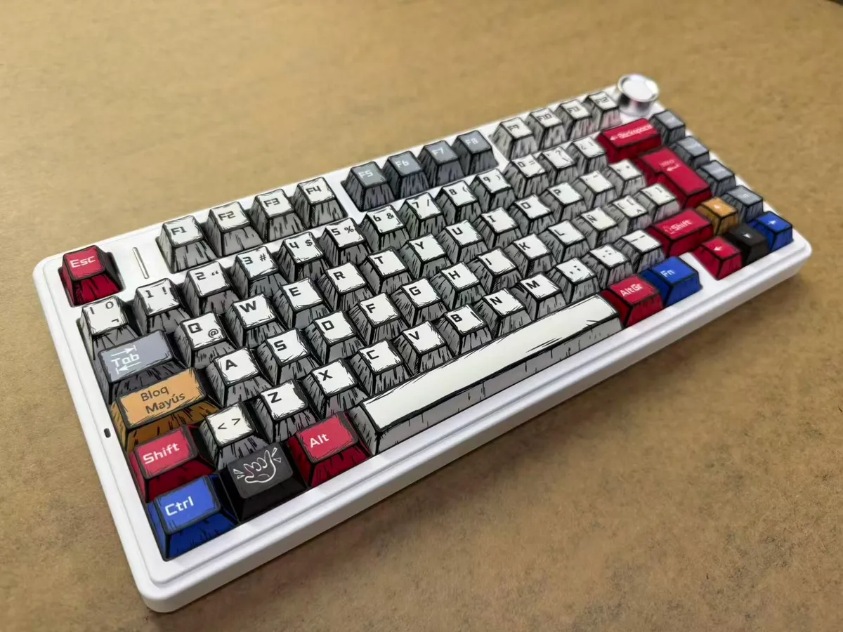 Клавіатура бездротова Aula F75 Comic (6978080501578) - зображення 1