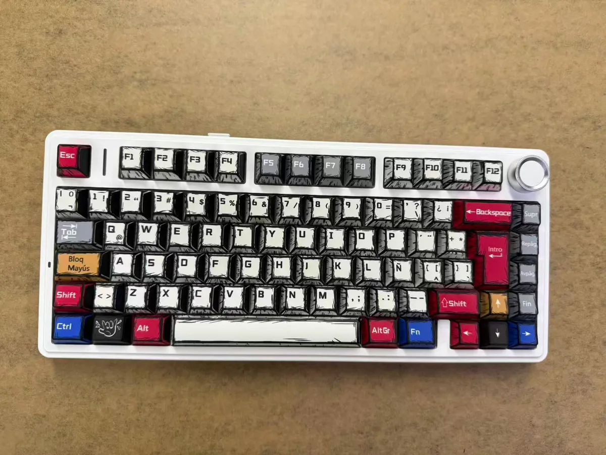 Клавіатура бездротова Aula F75 Comic (6978080501578) - мініатюра 2