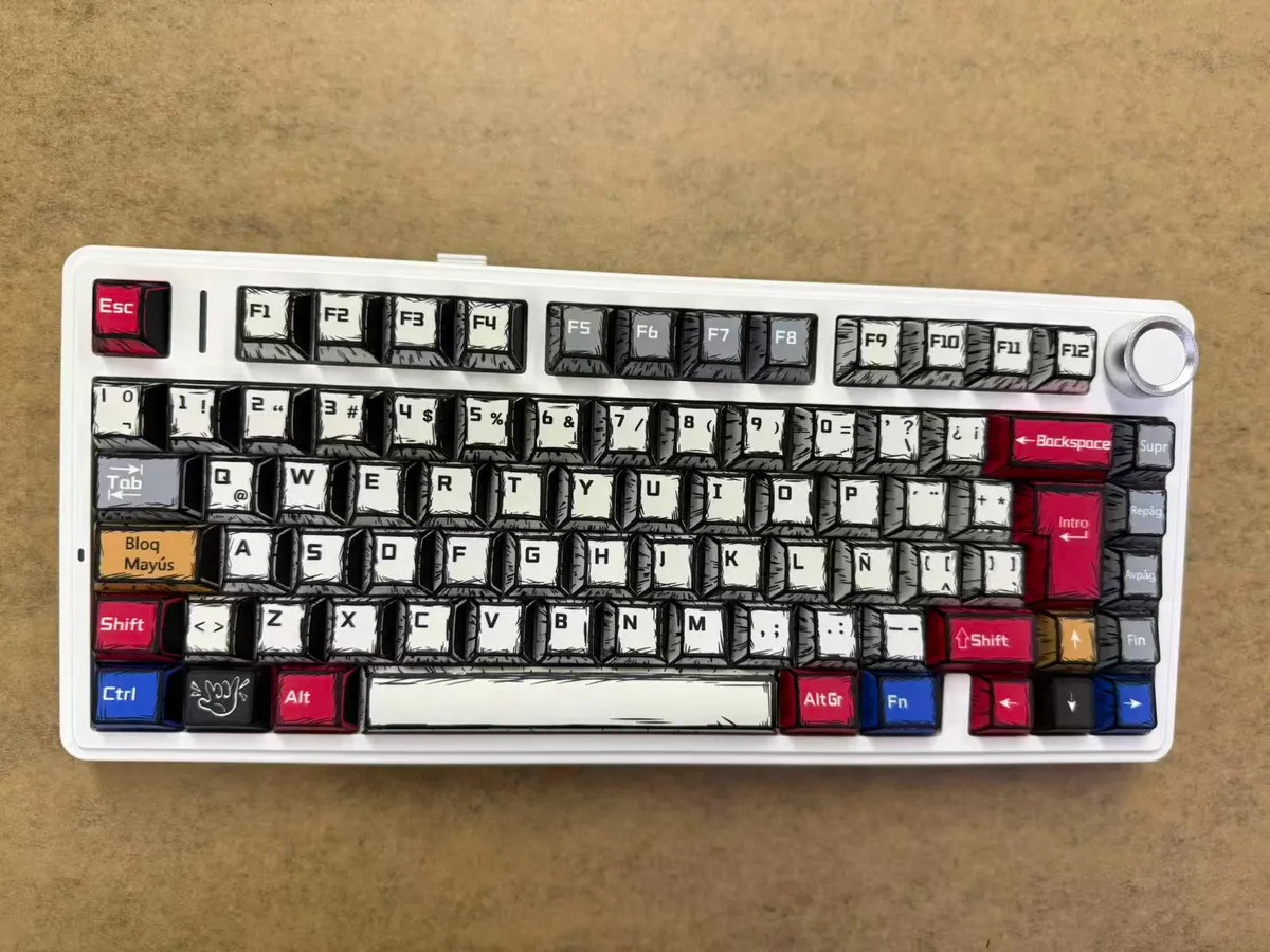 Клавіатура бездротова Aula F75 Comic (6978080501578) - мініатюра 3