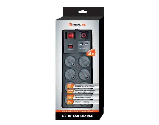 Фільтр живлення REAL-EL RS-8F - мініатюра 3