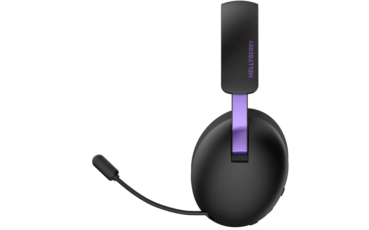 Bluetooth-гарнiтура Hator Hellyberry HH30 Wireless Black/Violet (HH30_wireless_BV) - мініатюра 3