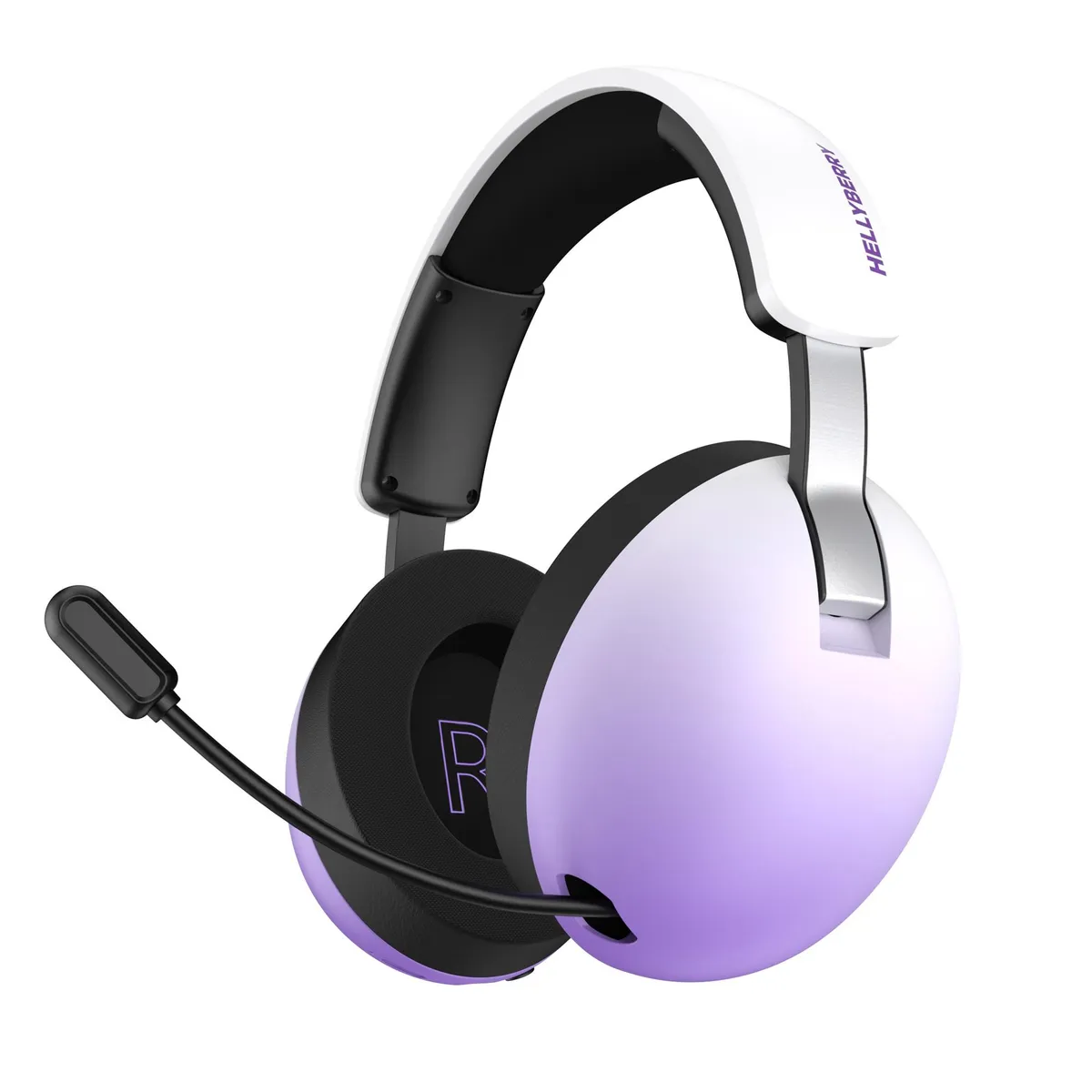Bluetooth-гарнiтура Hator Hellyberry HH30 Pro Wireless White/Violet (HH30_PRO_wireless_WV) - зображення 1