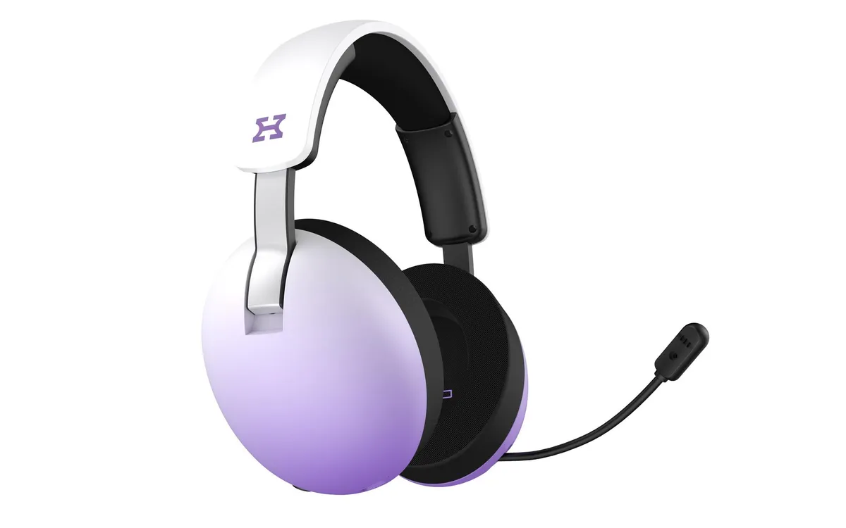 Bluetooth-гарнiтура Hator Hellyberry HH30 Pro Wireless White/Violet (HH30_PRO_wireless_WV) - мініатюра 2