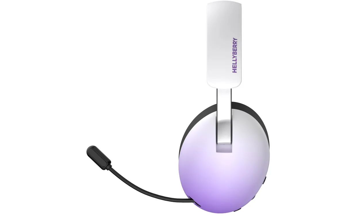 Bluetooth-гарнiтура Hator Hellyberry HH30 Pro Wireless White/Violet (HH30_PRO_wireless_WV) - мініатюра 3