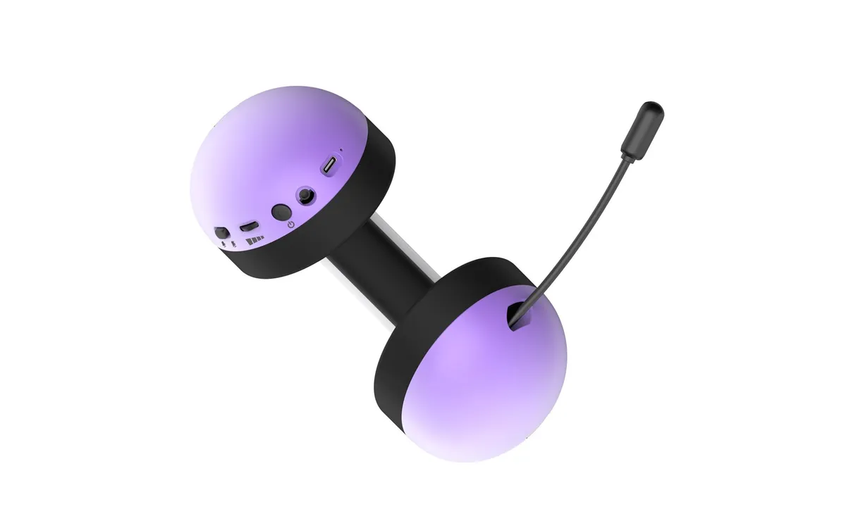 Bluetooth-гарнiтура Hator Hellyberry HH30 Pro Wireless White/Violet (HH30_PRO_wireless_WV) - мініатюра 8