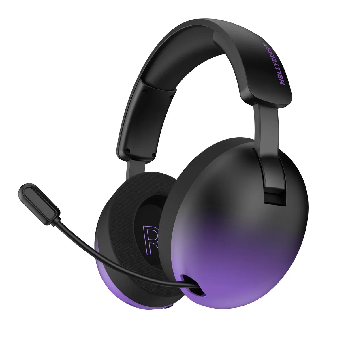 Bluetooth-гарнiтура Hator Hellyberry HH30 Pro Wireless Black/Violet (HH30_PRO_wireless_BV) - зображення 1