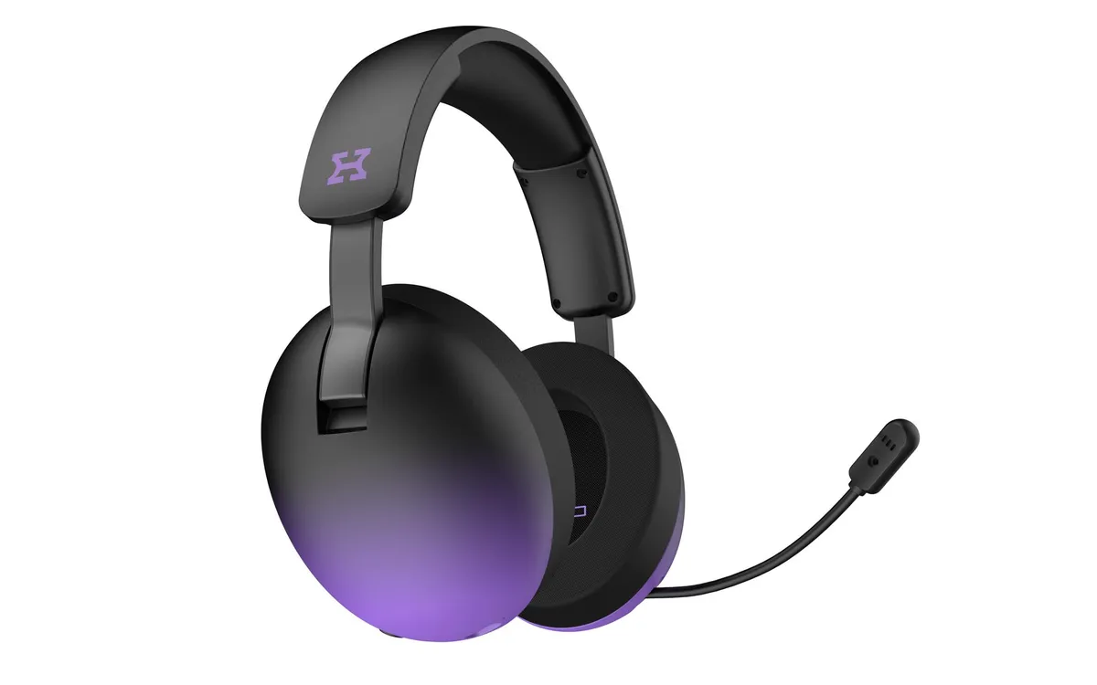 Bluetooth-гарнiтура Hator Hellyberry HH30 Pro Wireless Black/Violet (HH30_PRO_wireless_BV) - мініатюра 2