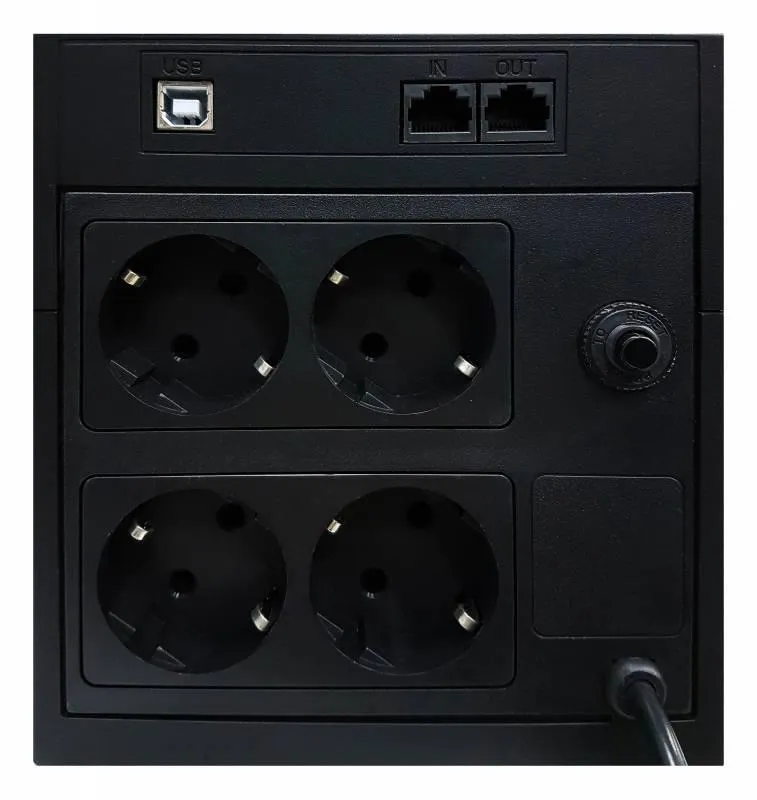 Джерело безперебійного живлення Powercom RPT-1025AP, 4 x євро (00210192) - мініатюра 2