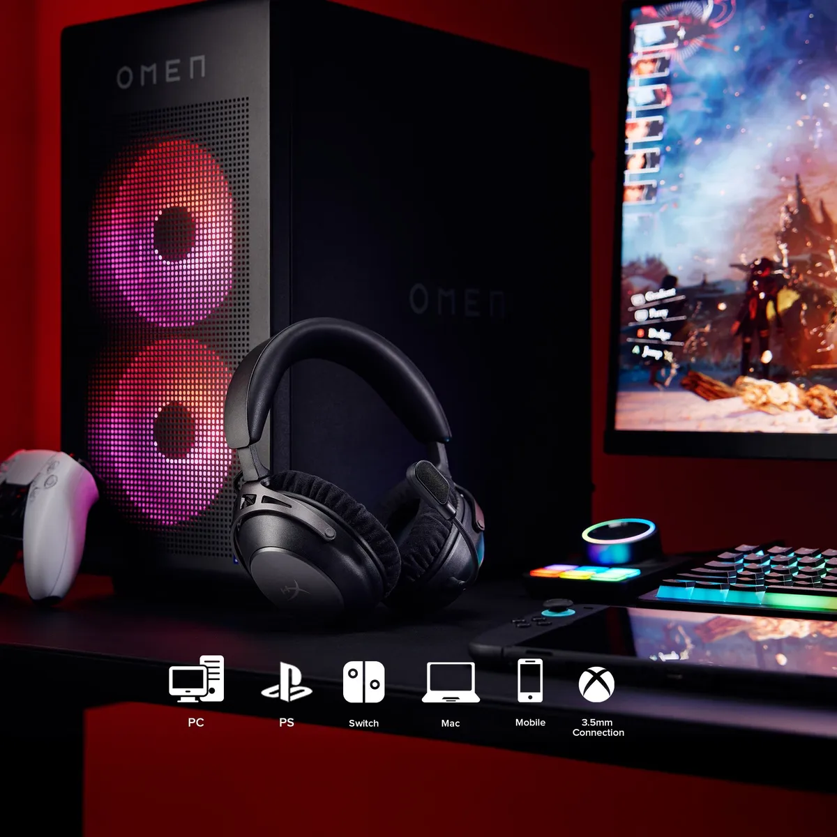 Гарнiтура HyperX Cloud Alpha 2 Wireless Black (AJ5C7AA) - мініатюра 10