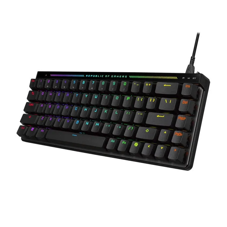 Клавiатура Asus ROG Falchion Ace 68key HFX Magnetic Switches Black (90MP03VE-BKMA00) - мініатюра 11