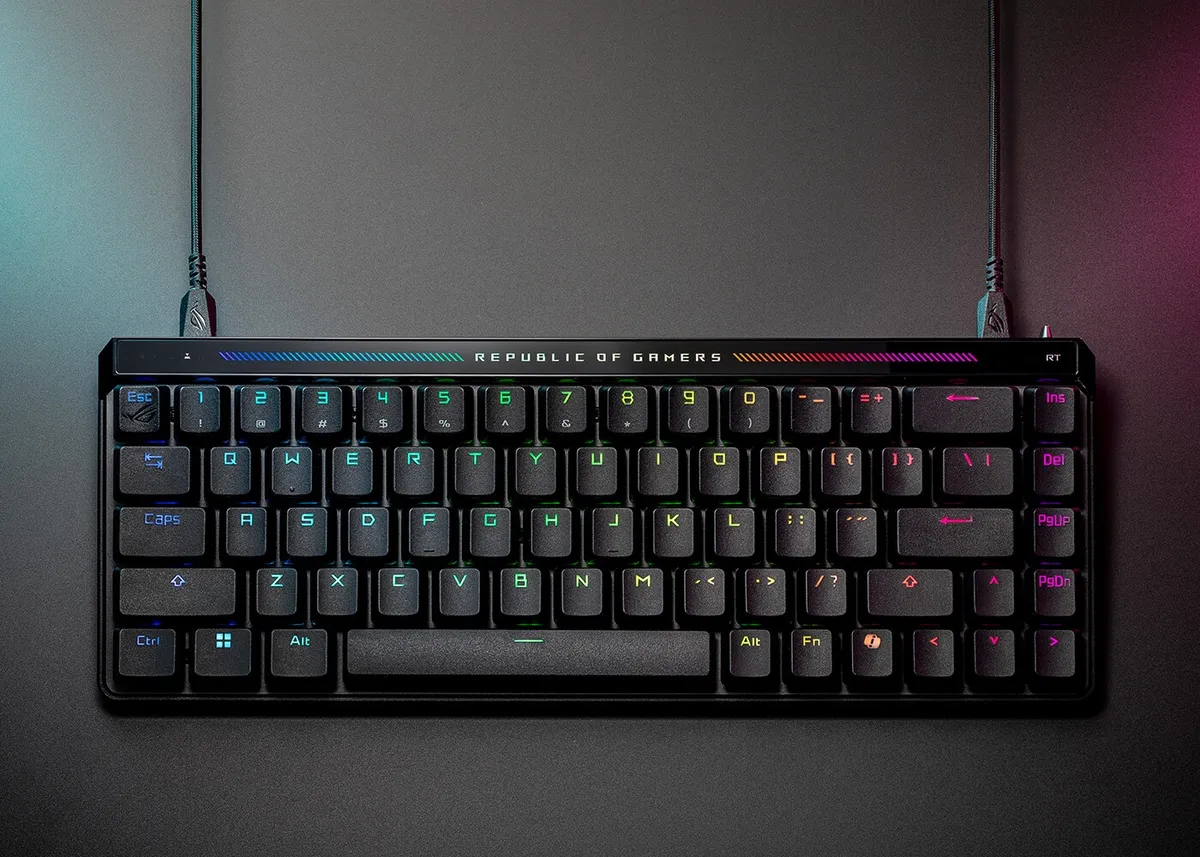 Клавiатура Asus ROG Falchion Ace 68key HFX Magnetic Switches Black (90MP03VE-BKMA00) - мініатюра 12