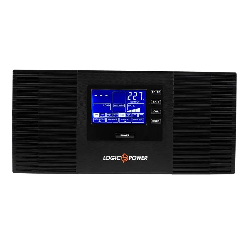 Джерело безперебійного живлення LogicPower LPM-PSW-1500VA (1050 Вт), Lin.int., AVR, 2 x евро, метал - мініатюра 2