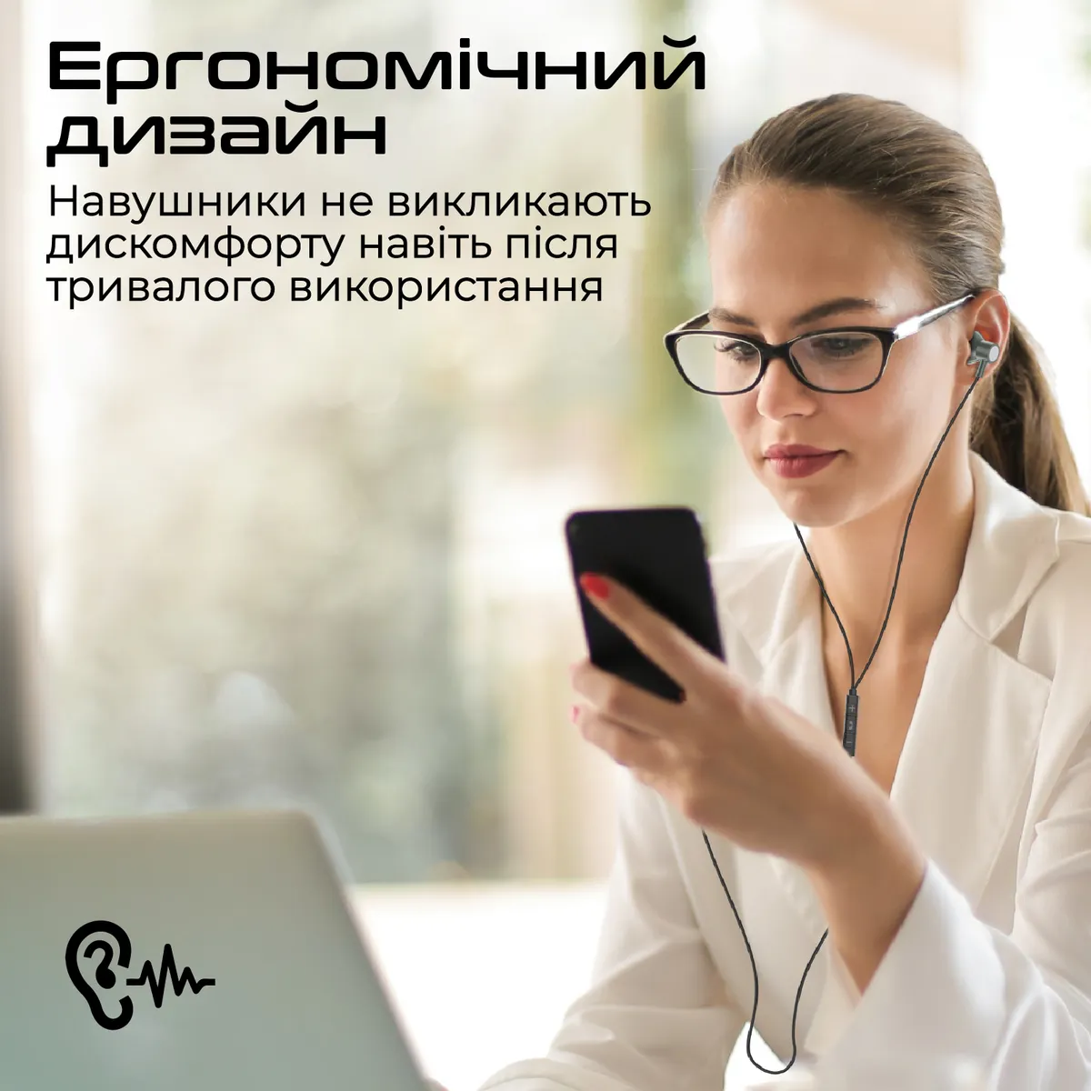 Гарнітура Promate Silken-C Grey - мініатюра 3