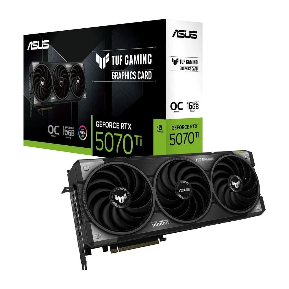 Відеокарта GF RTX 5070 Ti 16GB GDDR7 TUF Gaming OC Asus (TUF-RTX5070TI-O16G-GAMING) - зображення 1