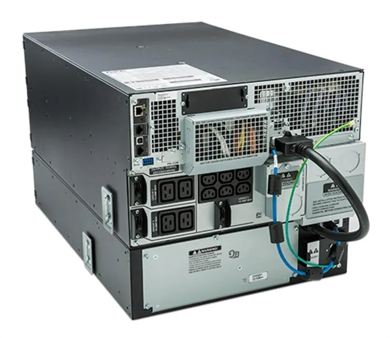 Джерело безперебійного живлення APC Smart-UPS SRT 10000VA, Online, 6хIEC 320 C13, 4хIEC 320 C19, RJ-45, USB, LCD, металл (SRT10KRMXLI) - мініатюра 10
