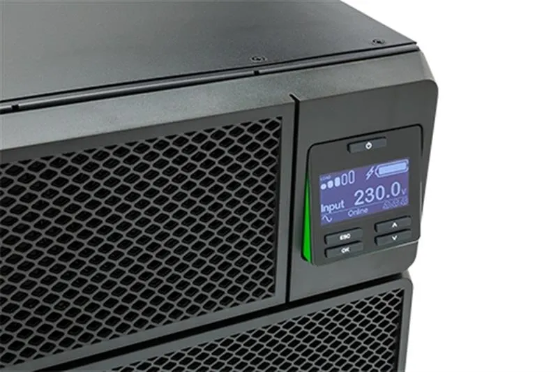 Джерело безперебійного живлення APC Smart-UPS SRT 10000VA, Online, 6хIEC 320 C13, 4хIEC 320 C19, RJ-45, USB, LCD, металл (SRT10KRMXLI) - мініатюра 4
