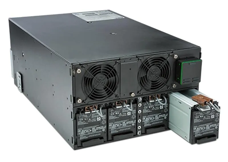 Джерело безперебійного живлення APC Smart-UPS SRT 10000VA, Online, 6хIEC 320 C13, 4хIEC 320 C19, RJ-45, USB, LCD, металл (SRT10KRMXLI) - мініатюра 8