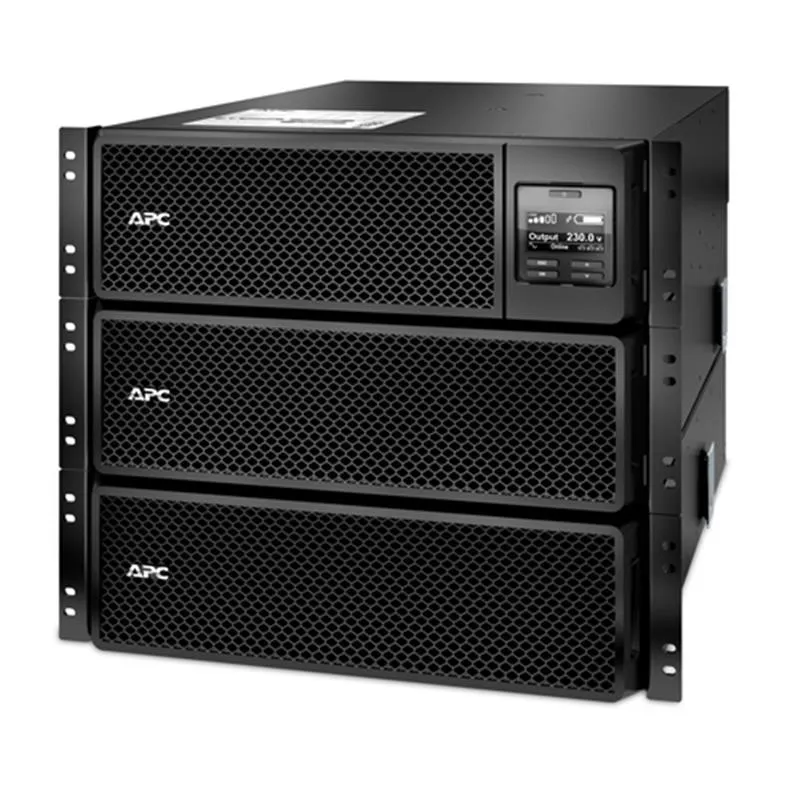 Джерело безперебійного живлення APC Smart-UPS SRT 10000VA, Online, 6хIEC 320 C13, 4хIEC 320 C19, RJ-45, USB, LCD, металл (SRT10KRMXLI) - мініатюра 9