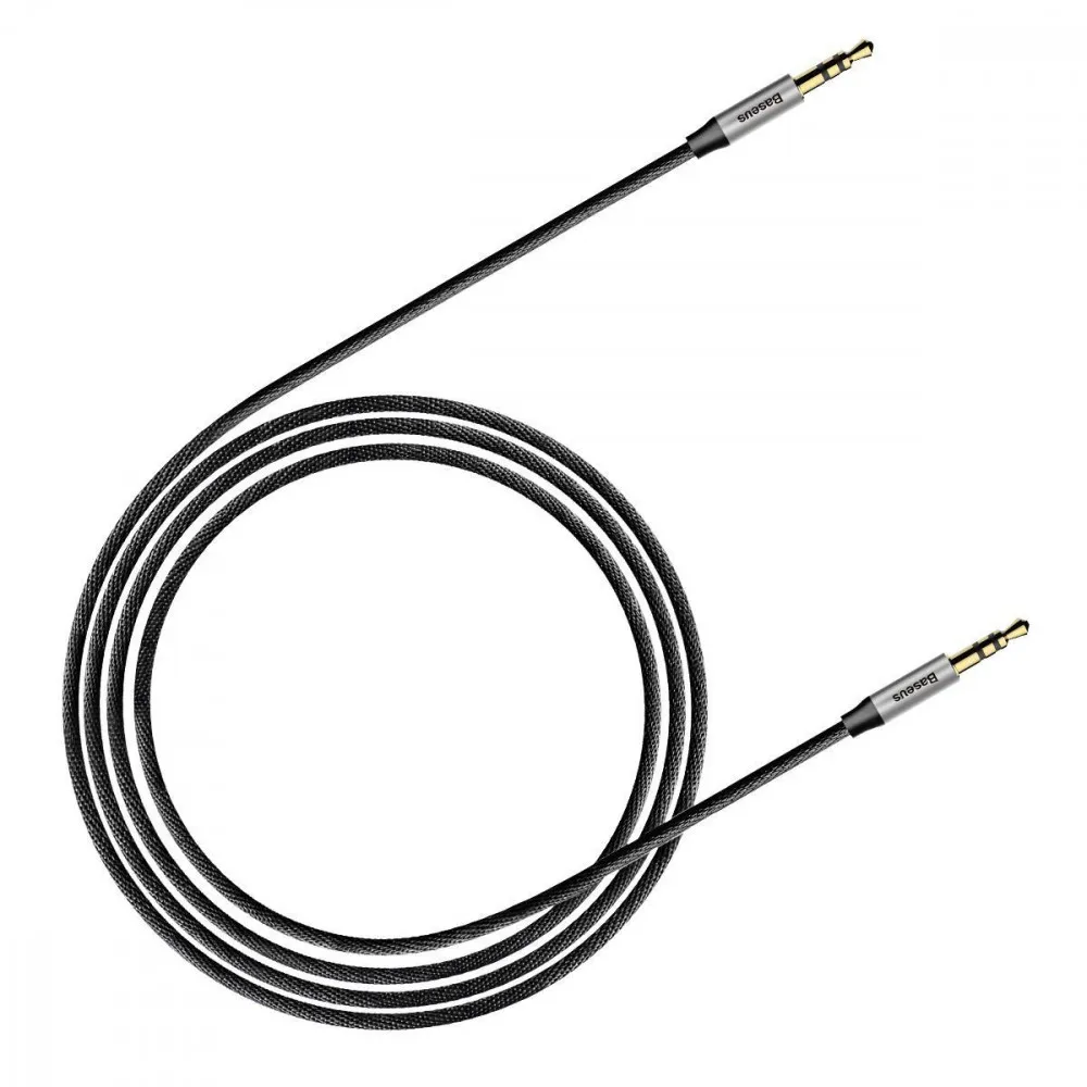 Аудіо-кабель Baseus (CAM30-CS1) Yiven M30 3.5мм-M/3.5 мм-M, 1.5м, Silver/Black - мініатюра 8