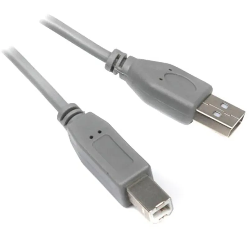 Кабель Maxxter USB - USB Type-B (M/M), 1.8 м, сірий (U-AMBM-6G)  - зображення 1
