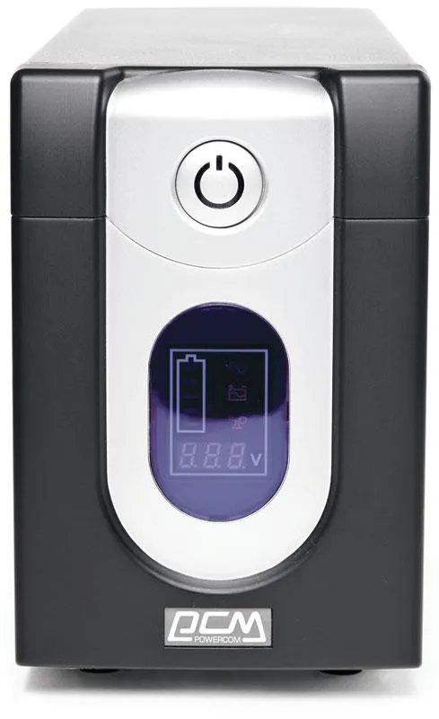 Джерело безперебійного живлення Powercom IMD-2000AP, Lin.int., AVR, 6 х IEC, LCD, USB, метал (00210139) - зображення 1