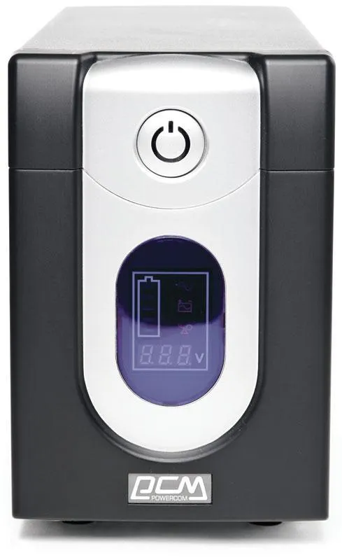 Джерело безперебійного живлення Powercom IMD-3000AP LCD, Lin.int., AVR, 6 x IEC, USB, LCD, метал (00210186) - зображення 1