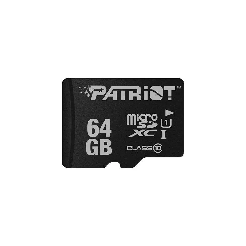 Карта пам`ятi MicroSDXC 64GB UHS-I Class 10 Patriot LX + SD-adapter (PSF64GMCSDXC10) - зображення 1