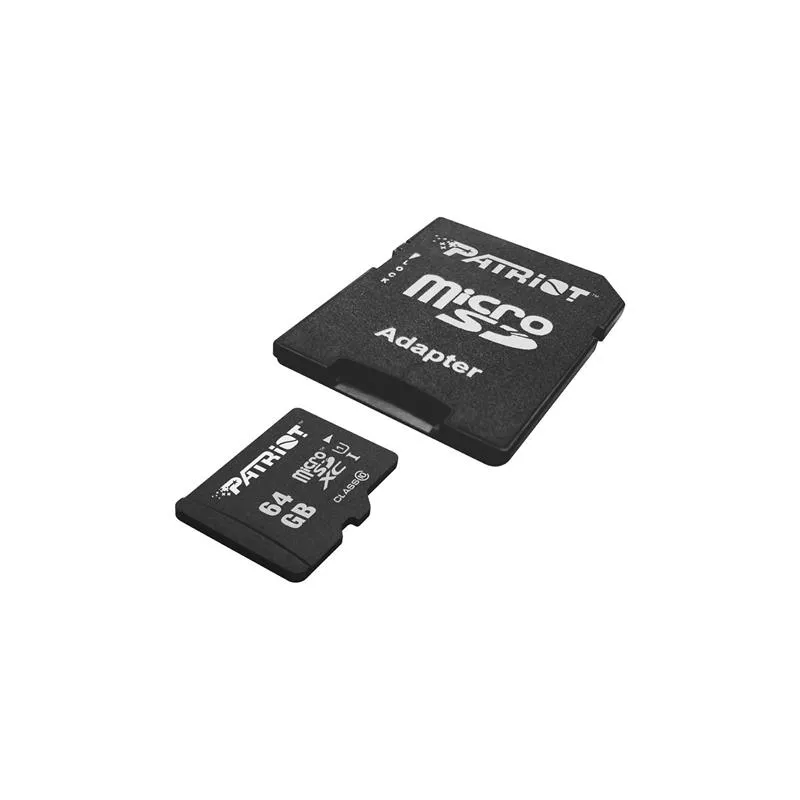 Карта пам`ятi MicroSDXC 64GB UHS-I Class 10 Patriot LX + SD-adapter (PSF64GMCSDXC10) - мініатюра 2
